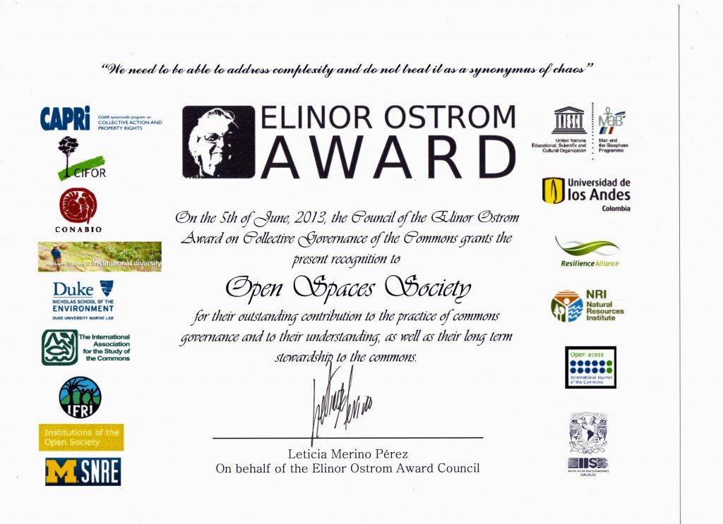 Ostrom-certificate