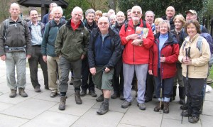 the walkers set off from Queen Elizabeth Country Park.