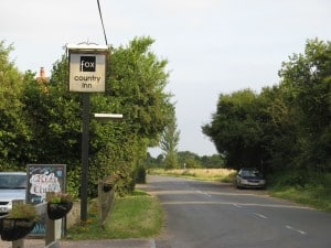 Ibstone Common opposite the Fox car-park