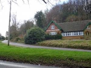 The land which was to be used as a car-park on the left of the Hollybush.