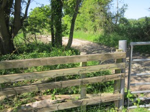 Blocked access to Badley Moor Common