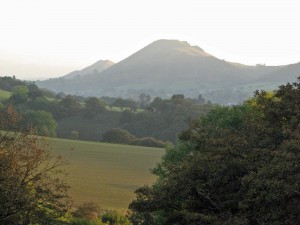 Hope Bowdler with Caer Caradoc behind