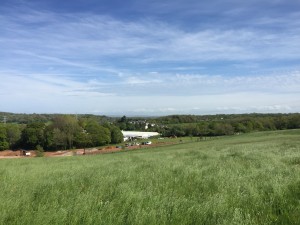 The view from Wenvoe footpath 21 to the Bristol Channel