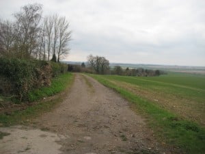 Unrecorded track leaving Wallington 32 BW in north Hertfordshire (GR TL 2942 3368). This route is at risk. Photo: Phil Wadey