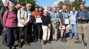 The Vanguards about to set off from Berwick Station