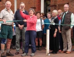 Cutting the ribbon on the Wyche Way