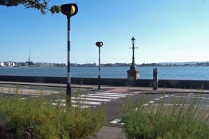 Crossing between Allington Close and Poole Harbour