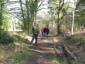 Ancient path at Weston-under-Redcastle, Shropshire, which is being claimed by OSS members