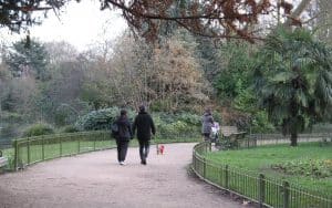 Walking through Battersea Park