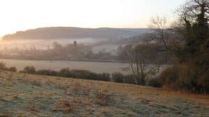 Turville from access land on Cobstone Hill, Bucks