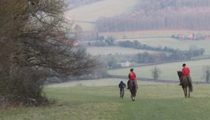 Riders and cyclist