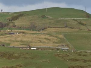 From Mynydd Bodran looking north to the common