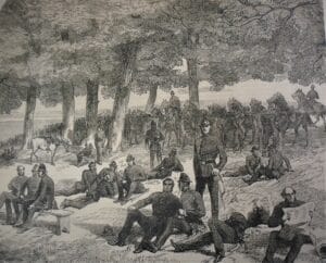 Police on Wanstead Flats July 1871. Credit Essex Field Club