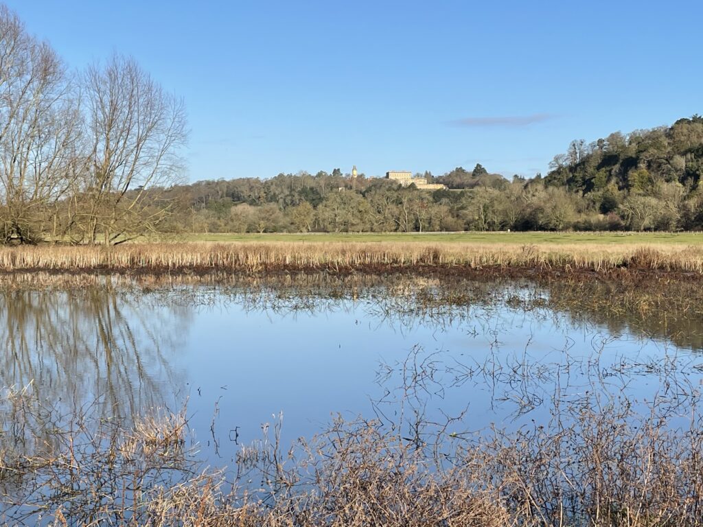 Battlemead Common with view of Cliveden which can be seen from the proposed path