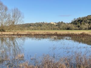 Battlemead Common with view of Cliveden which can be seen from the proposed path