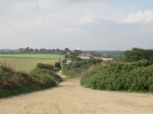 View along the newly recorded route, North Walsham, Norfolk