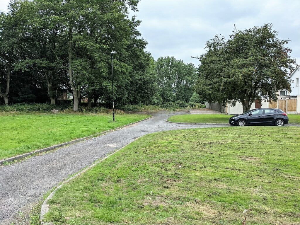 The non-highway land (where the car is parked). Photo: Brian Keates