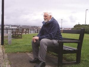 John at Mount Batten, Plymouth, overlooking the Cattewater