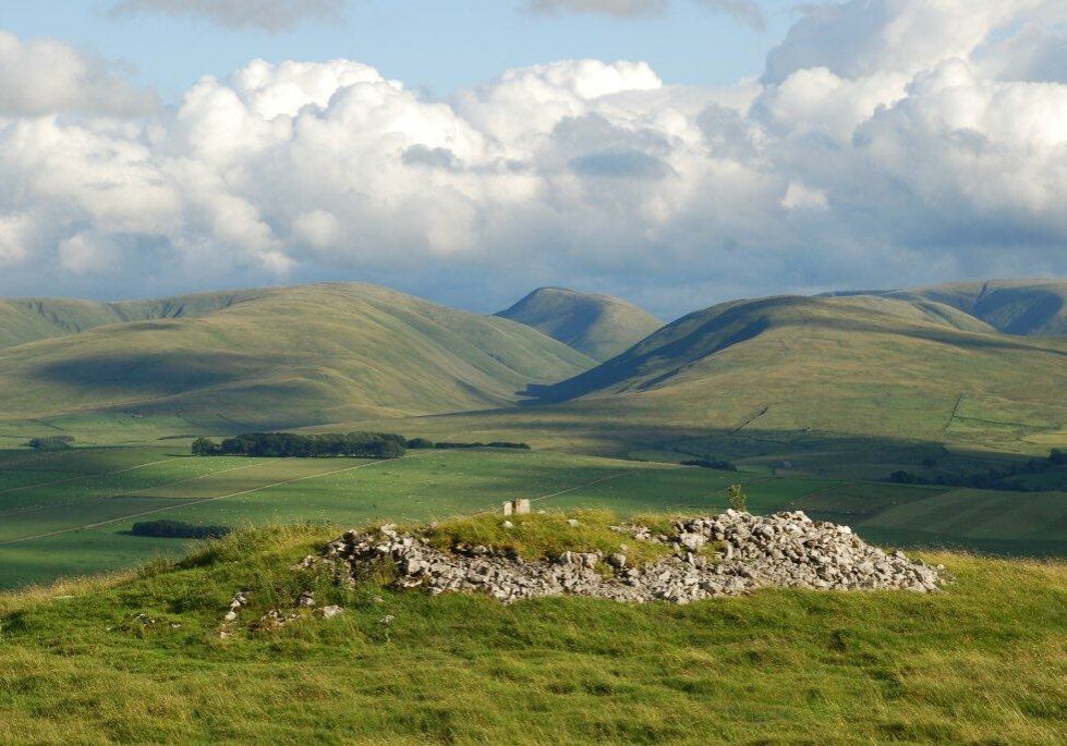 Burial cairn on Parkers Close common near Sunbiggin in Cumbria. Photo: Friends of the Lake District