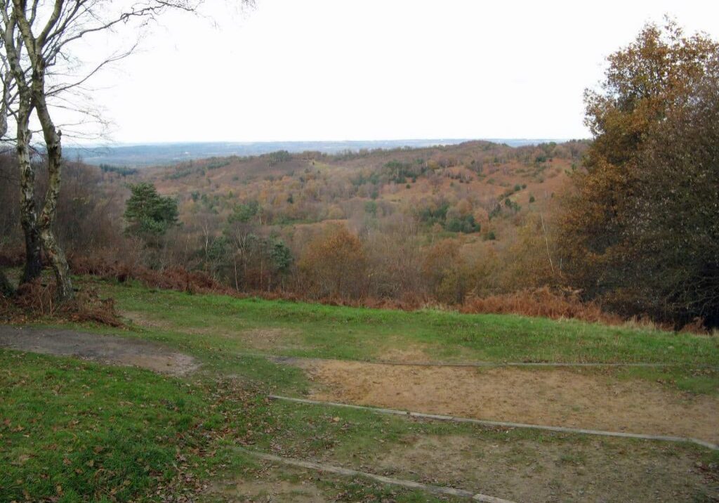 Devil's Punch Bow, Hindhead, Surrey, close to Hunter's home